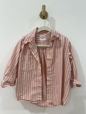 Fostered Collection Kids Pink Stripe Button-Up Shirt